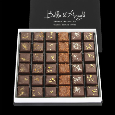 Coffrets 36 chocolats pralinés Bello & Angeli